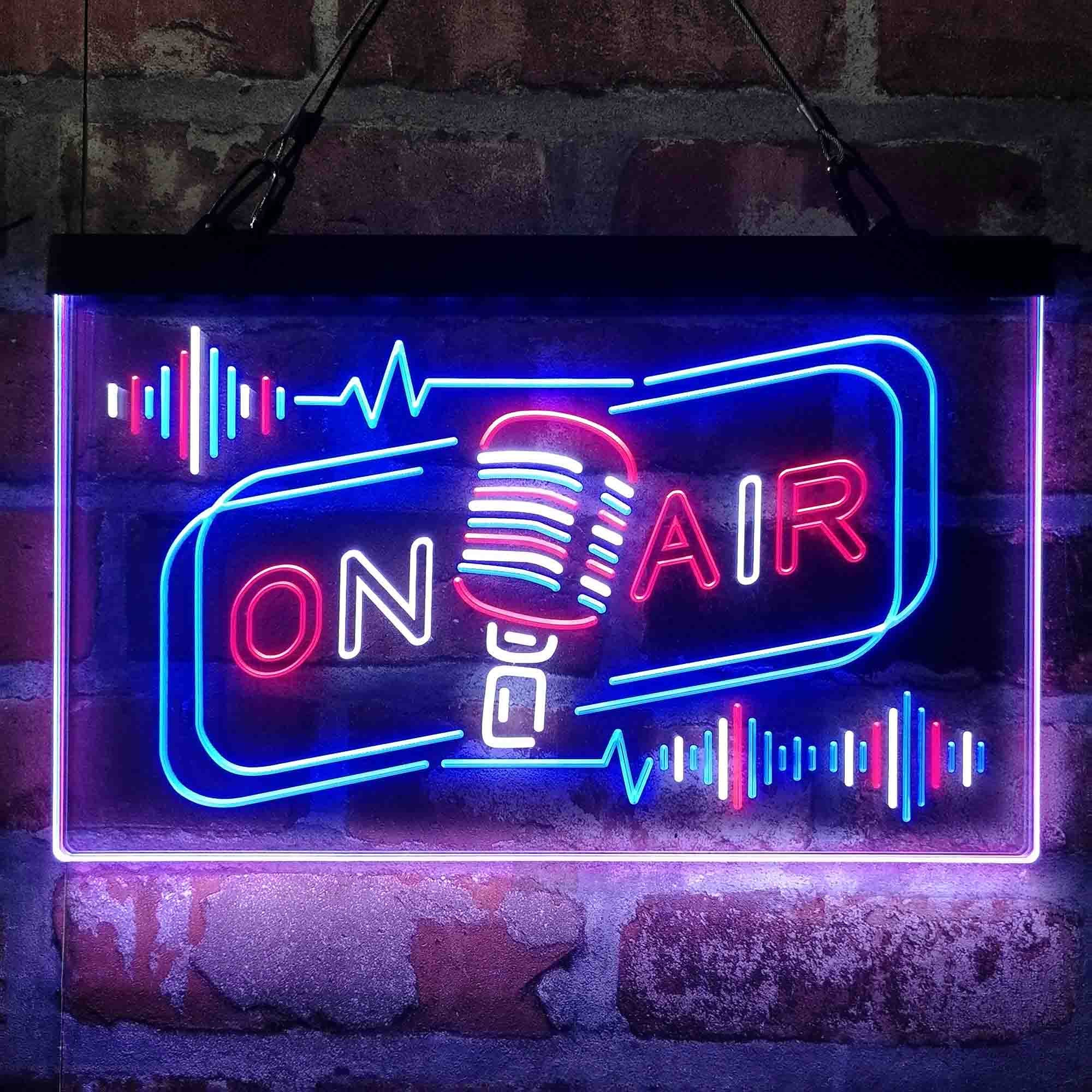 On Air Speaker Microphone DND Tri-color Led Neon Sign St9-m2028 - Etsy