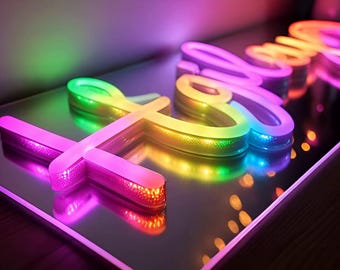 Custom Name LED Neon Sign | Personalized for Wedding, Birthdays, Anniversaries & Celebrations