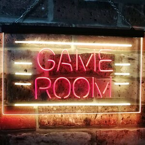 Game Room Man Cave Bar Display Dual Color LED Neon Sign st6-i2338