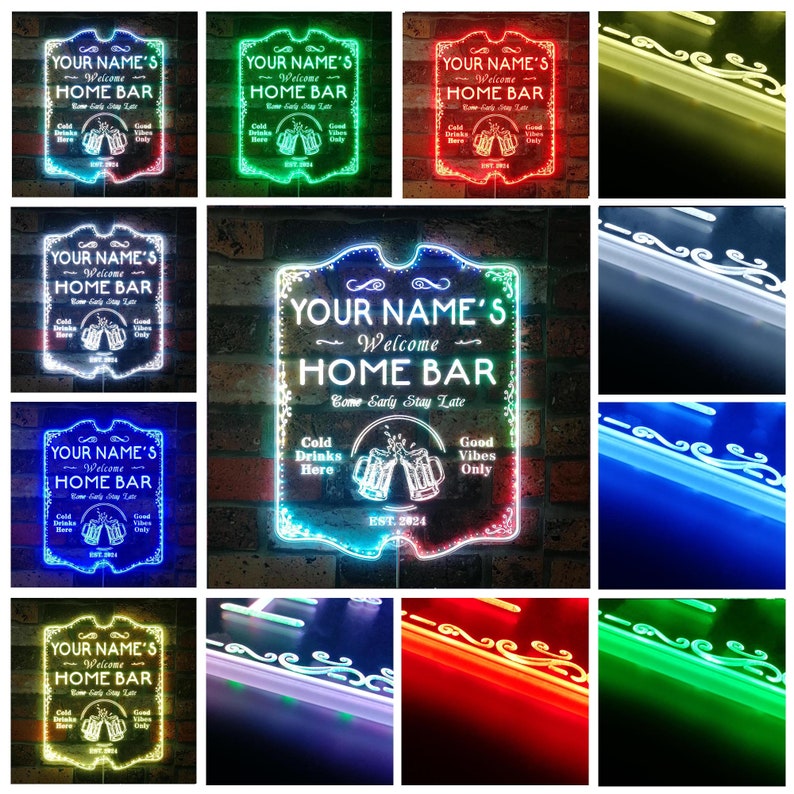 ADVPRO 3rd Generation Dynamic RGBIC Glam Led Sign with Bluetooth App