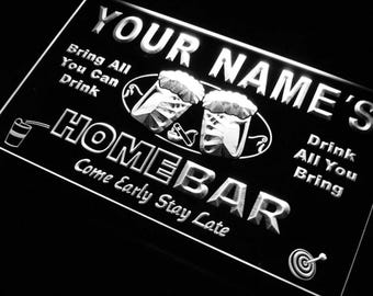 Personalized Home Bar Beer Your Name Custom LED Neon Sign st3-p-tm