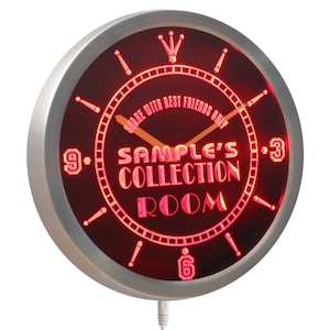 Name Personalized Custom Collection Room Sign Neon Sign LED Wall Clock nctn-tm