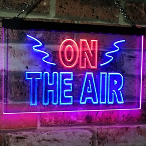 On Air Studio Recording in Progress Dual Color LED Neon Sign st6-i2066