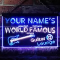 Personalized Your Name Est Year Theme Guitar Room Music Room Dual Color LED Neon Sign st6-pf1-tm product logo