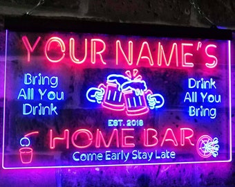 Enseigne néon bière pour décoration murale, enseigne lumineuse LED bière pour bar, pub