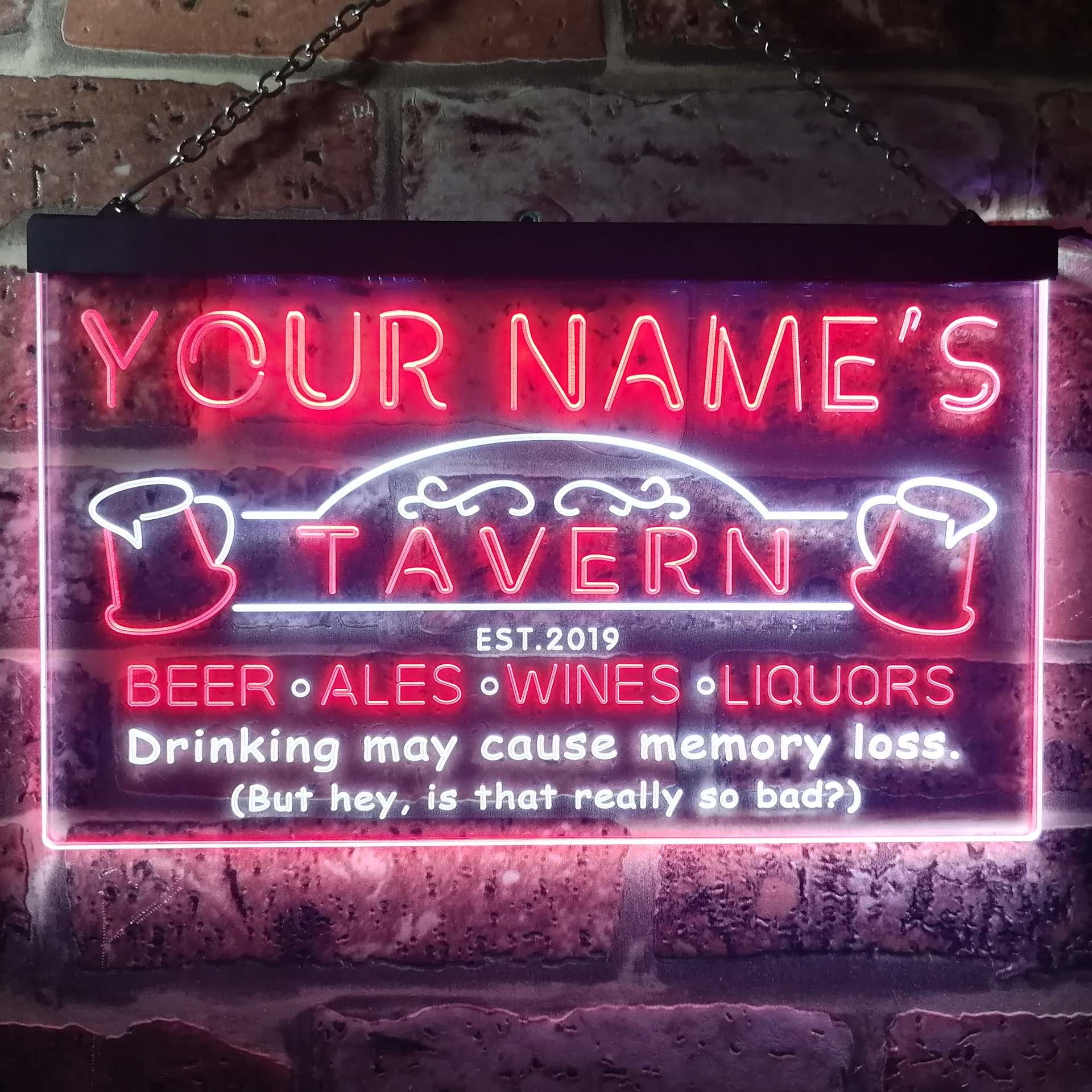 ADVPRO Personalized Your Name EST Year Theme Game Room Man Cave