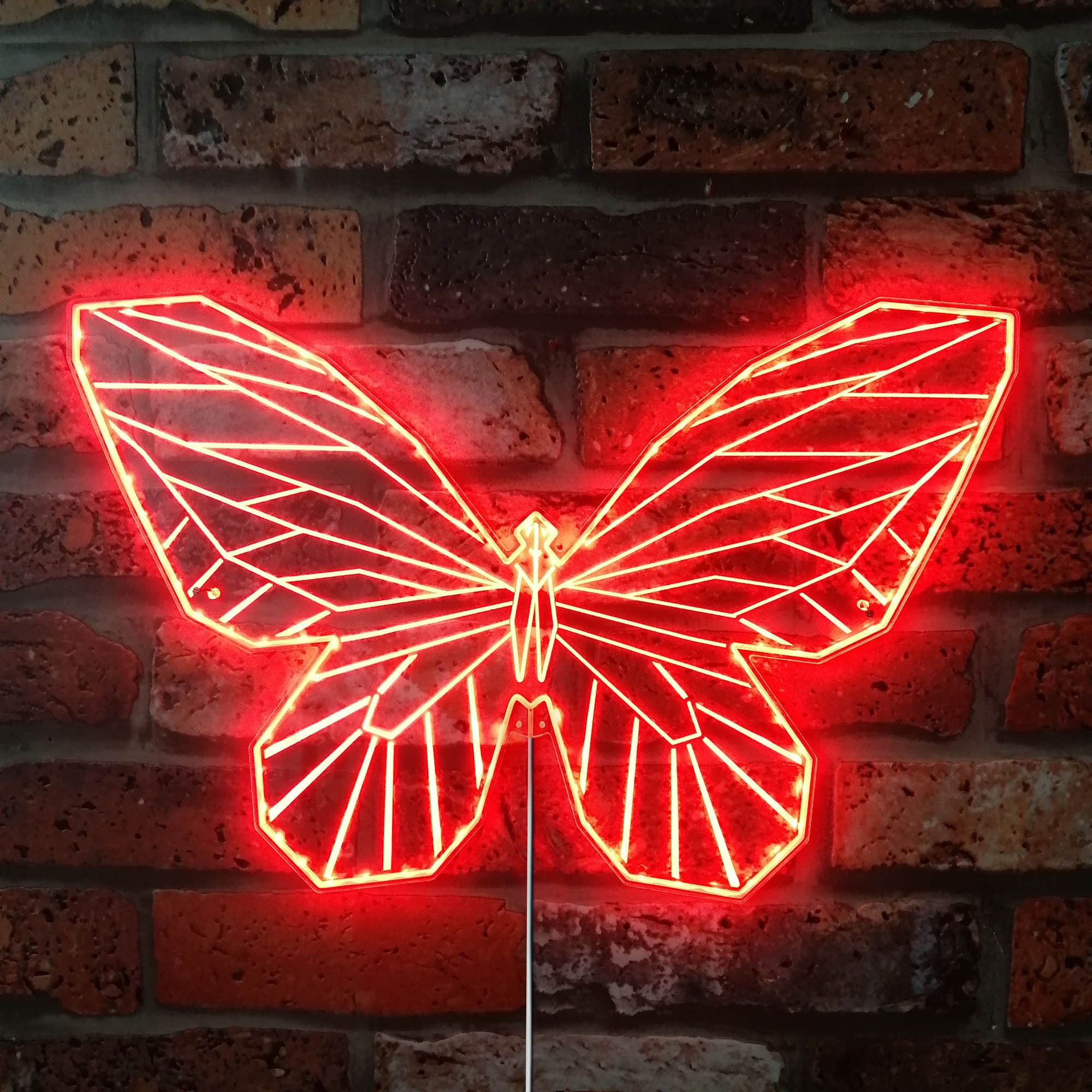 Moving Led Bug Sign Butterfly Geometric Insect RGB Dynamic Glam LED Sign Cut-to-edge Shape ...