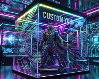 Fully Customized Design Your Own Personalized Any Logos Graphics Words Scenario Display Box Model Figure Box Case Gift dc3-tm