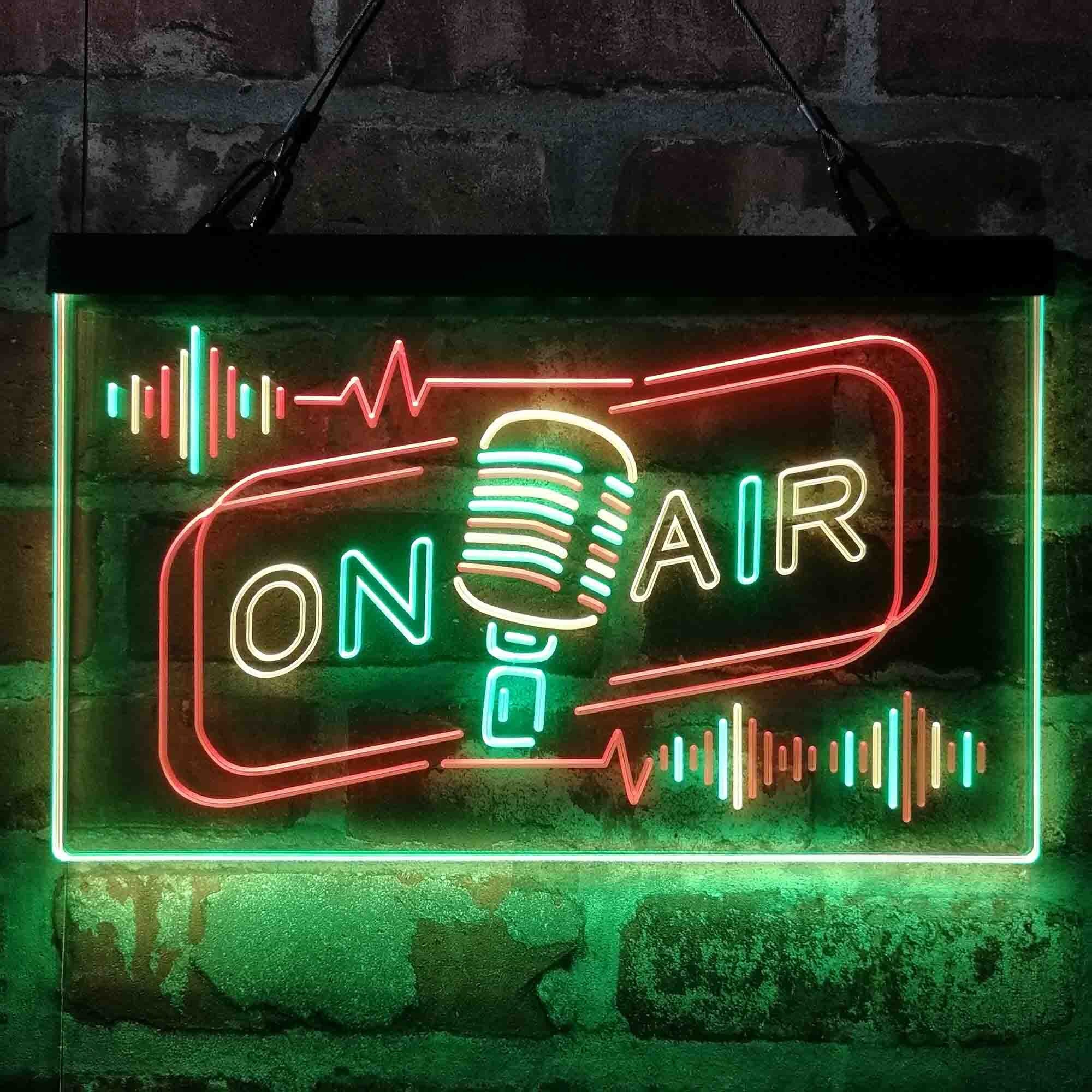On Air Speaker Microphone DND Tri-color Led Neon Sign St9-m2028 - Etsy