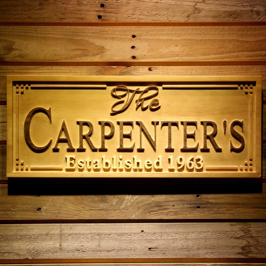Rustic Engraved Sign Personalized Wood Engraved Sign: Rustic Home Decor, Wedding Gift - Etsy