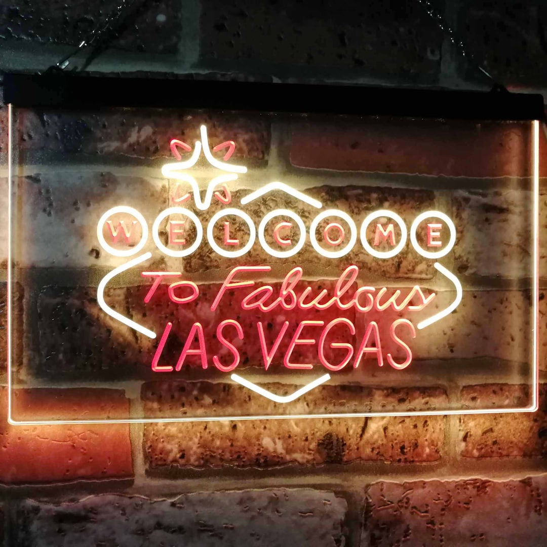 Enseigne LED – Welcome To Fabulous Las Vegas, Décoration Lumineuse