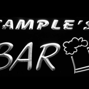 Name Personalized Custom Home Brew Bar Beer Mug Glass Neon Light Sign st3-pv-tm