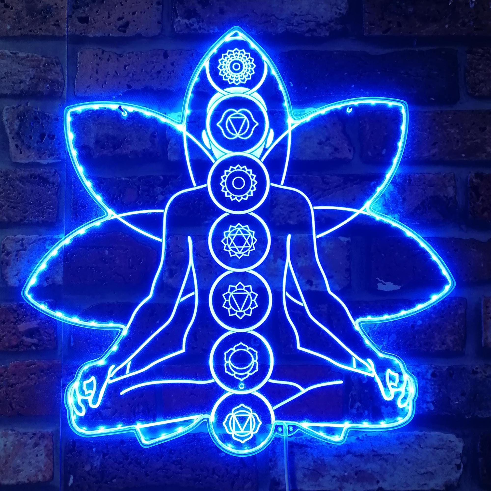 Chakras Healing Psychic RGB Dynamic Glam LED Sign - Cut-to-edge