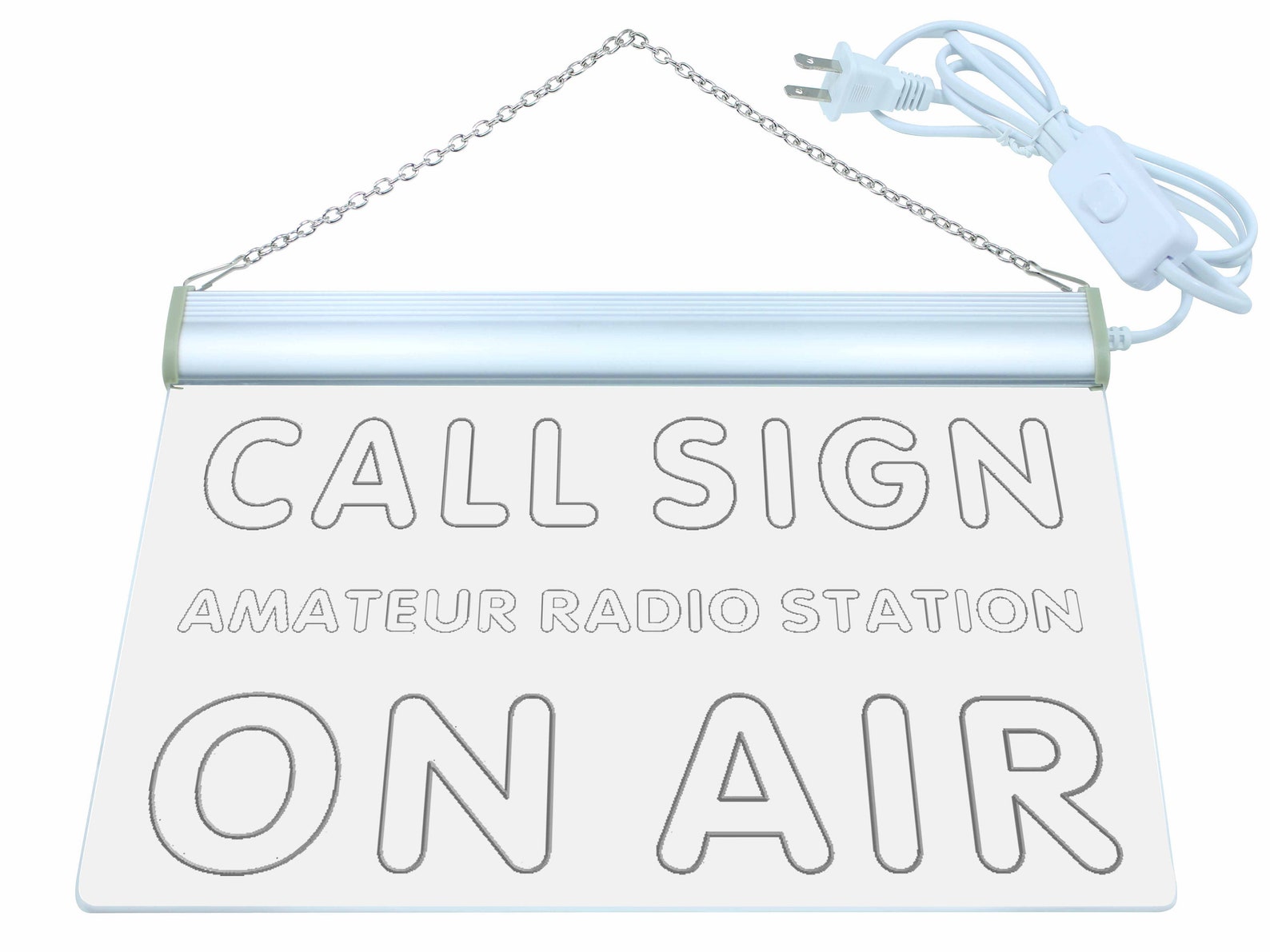 Live Call Sign Custom Call Sign on Air Amateur Radio Station Led Neon Sign St3-wa-tm ...