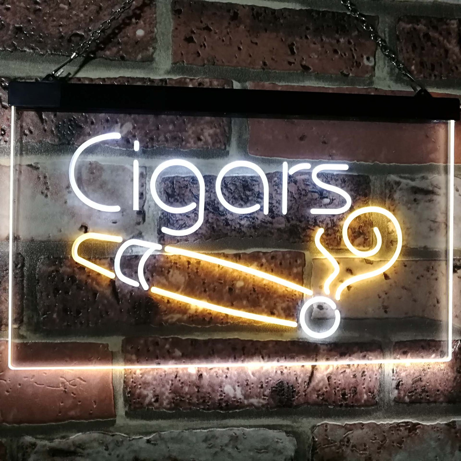 Cigars Lover Room DÃ©cor Dual Color LED Neon Sign St6-i2335 - Etsy