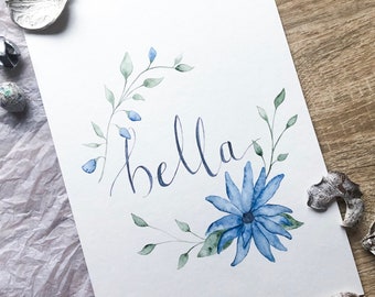 Custom watercolour design