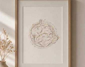 Custom Embryo Watercolor Painting | Peronalized IVF Embryo Keepsake | Fertility Journey Gift Art