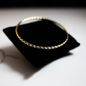 Elegant 10k 2.50mm Twisted Slip-on Bangle Stylish Gold Jewelry Gift Box Included Real Gold Not Plated or Filled image 6