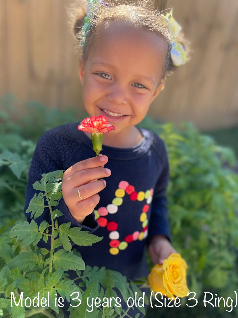 Genuine 14k Yellow Gold Heart Ring Baby Child Size 1 5 Baby Etsy