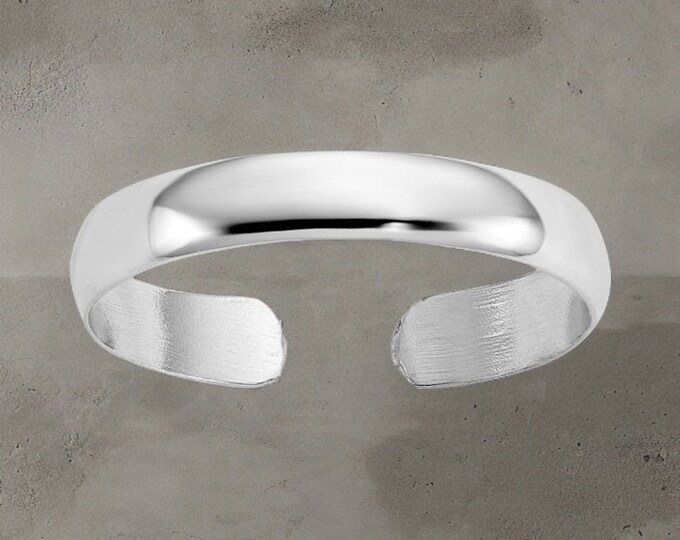 10k Solid White Gold Cubic Zirconia Infinity Adjustable Toe Ring Etsy