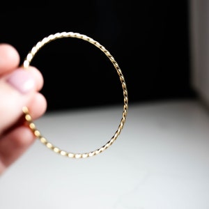 Elegant 10k 2.50mm Twisted Slip-on Bangle Stylish Gold Jewelry Gift Box Included Real Gold Not Plated or Filled image 4