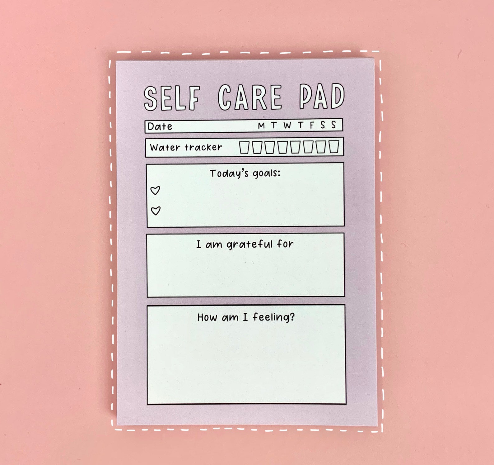 Self Care Notepad Mental Health Gifts Daily Planner Etsy