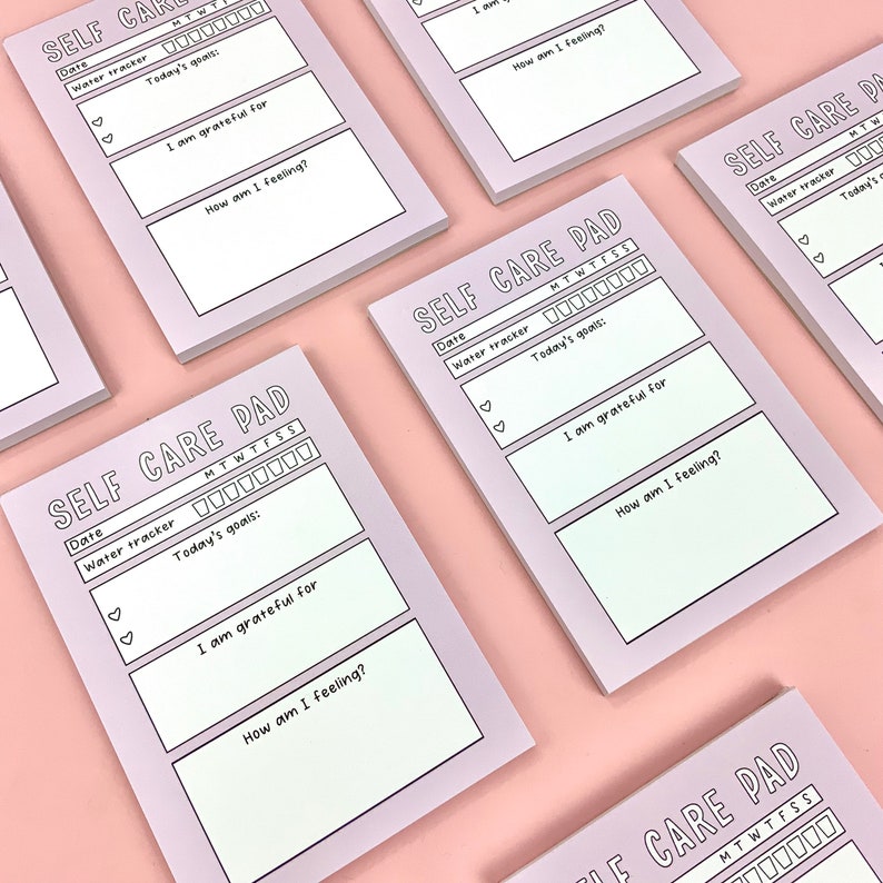Self Care Notepad Mental Health Gifts Daily Planner Etsy