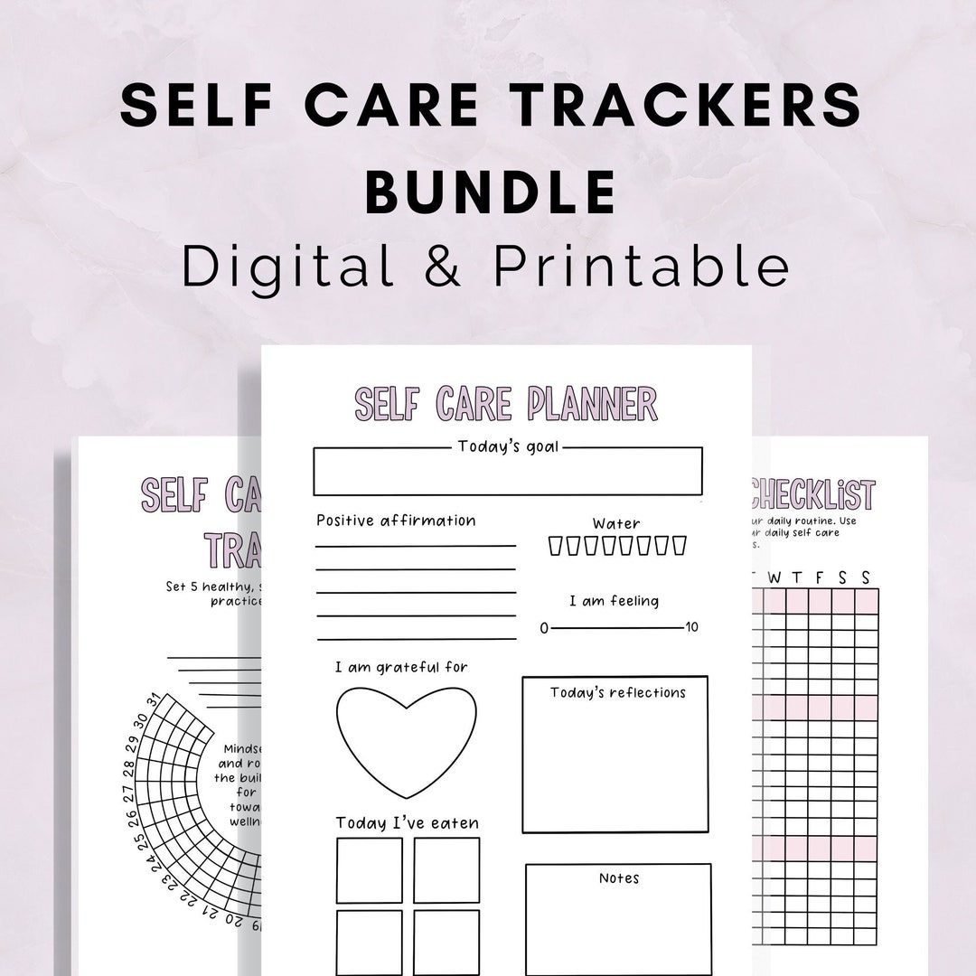Printable Self Care Tracker Bundle Including Self Care - Etsy