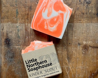 KINDER SCOUT Handmade Natural Bar Soap | Red Mandarin, Lime, Bergamot & Neroli