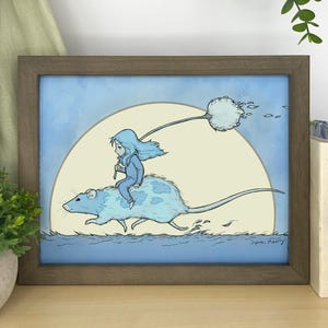 Rat Rider Art Print