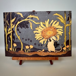 Rat and sunflower