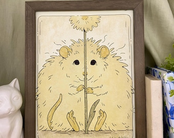 Fluffy Rat Art Print