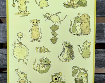 Another Rat sticker sheet-8.5&quot;x11&quot;