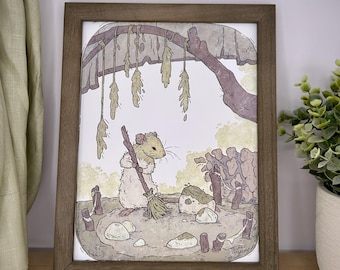 Rat rock garden art print- 8.5”x11”
