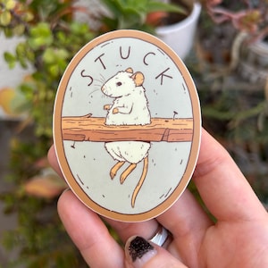 Stuck Rat Sticker