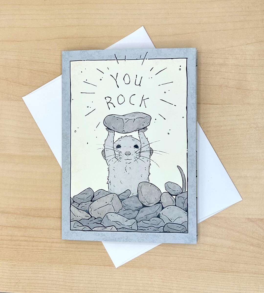 You Rock Rat Card - Friendship, Thank You, Birthday - Etsy