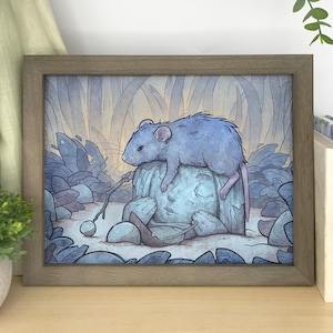 Bored Rat Art Print