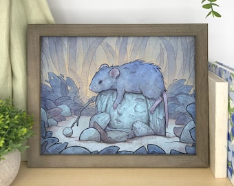 Bored Rat Art Print