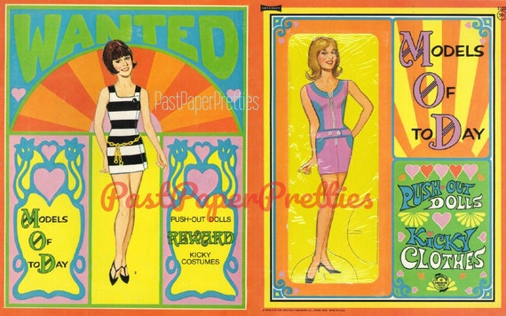 vintage paper dolls 1970s