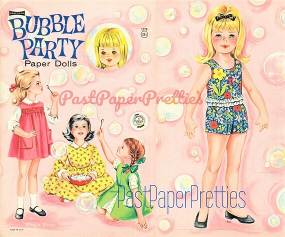 vintage paper dolls 1960s