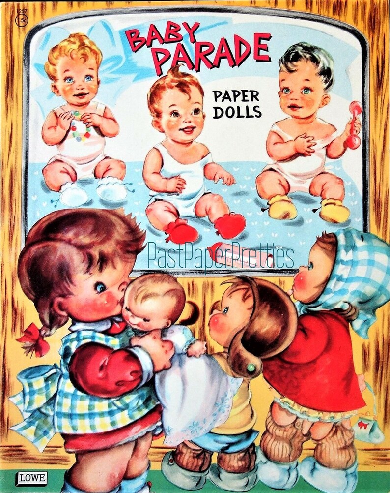 Vintage Paper Dolls Baby Parade C. 1955 Printable PDF Instant Etsy