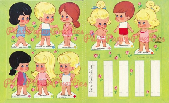 liddle kiddles paper dolls