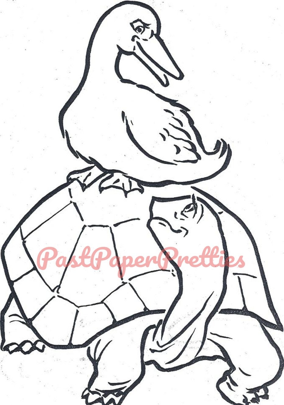 Vintage Printable Coloring Book Pages Wake Up and Color c. | Etsy