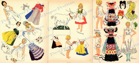 international paper dolls