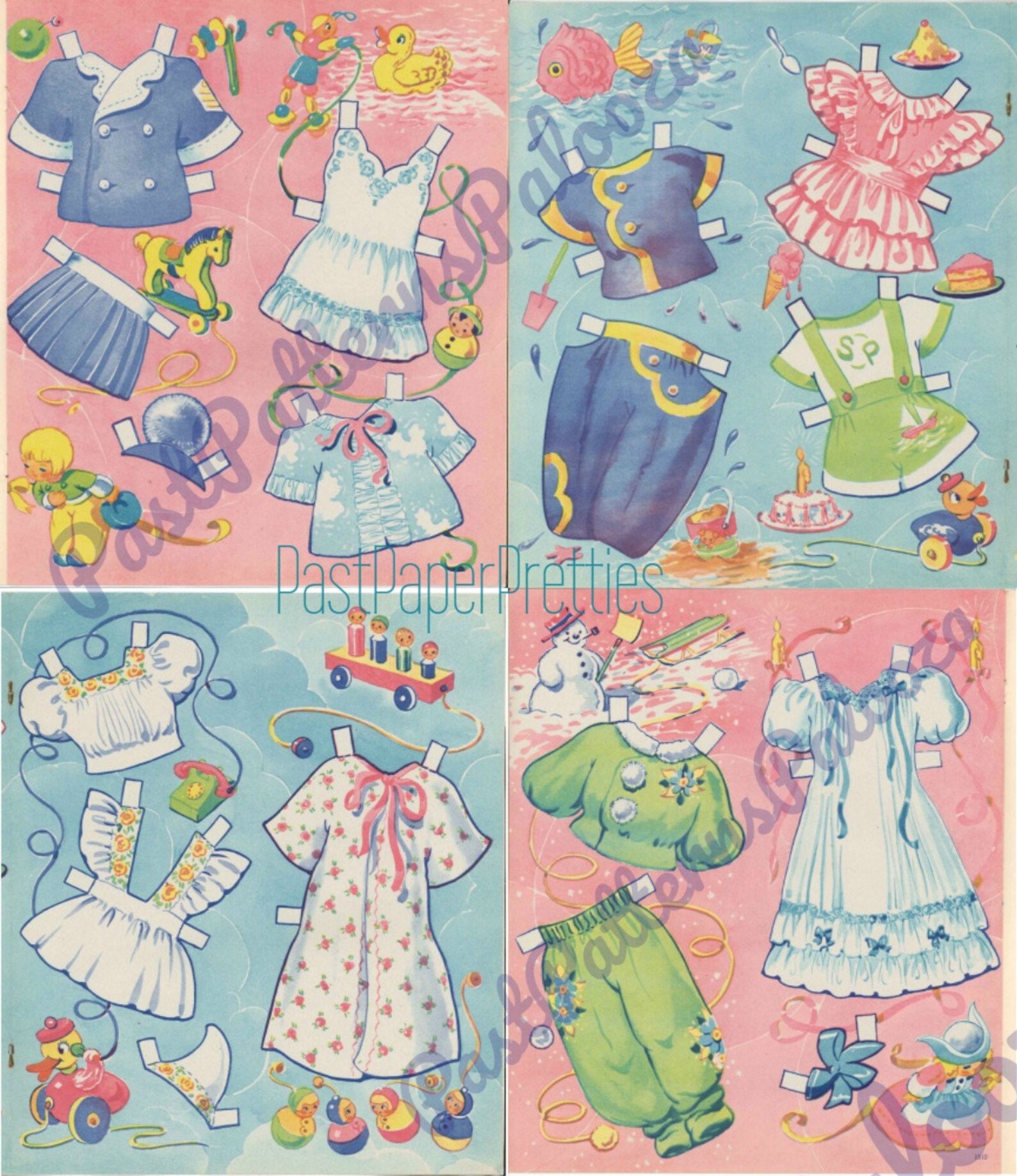 Vintage Paper Dolls Baby Sparkle Plenty C. 1948 Printable Etsy