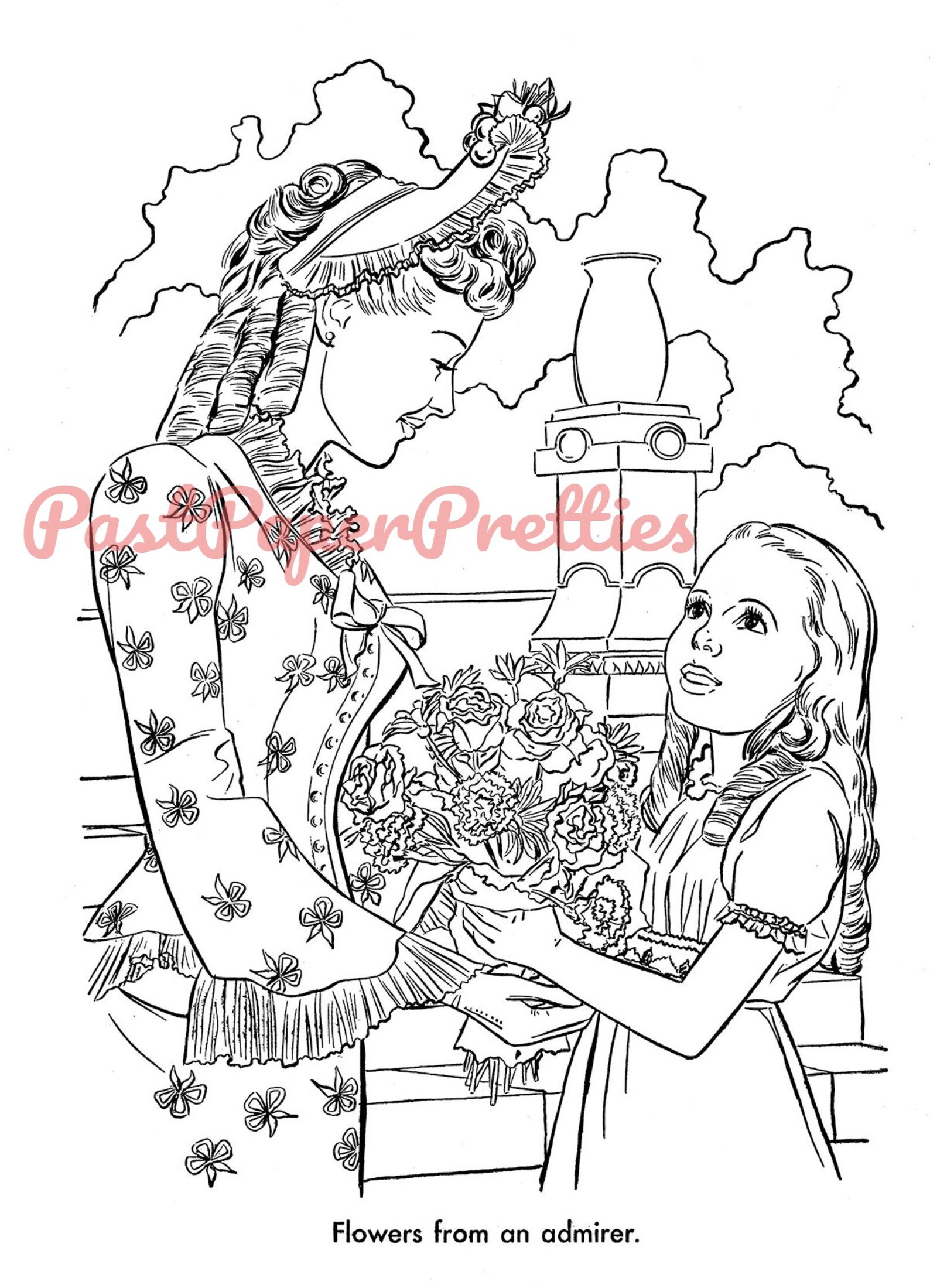 Vintage Printable Betty Grable Coloring Book Pages Movie Star | Etsy