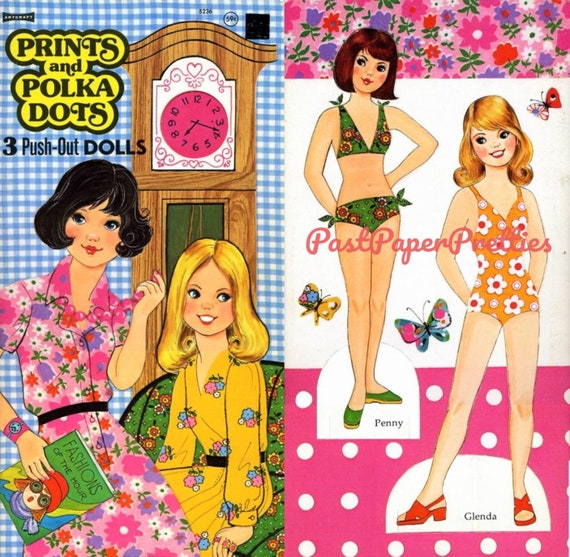 vintage paper dolls 1970s
