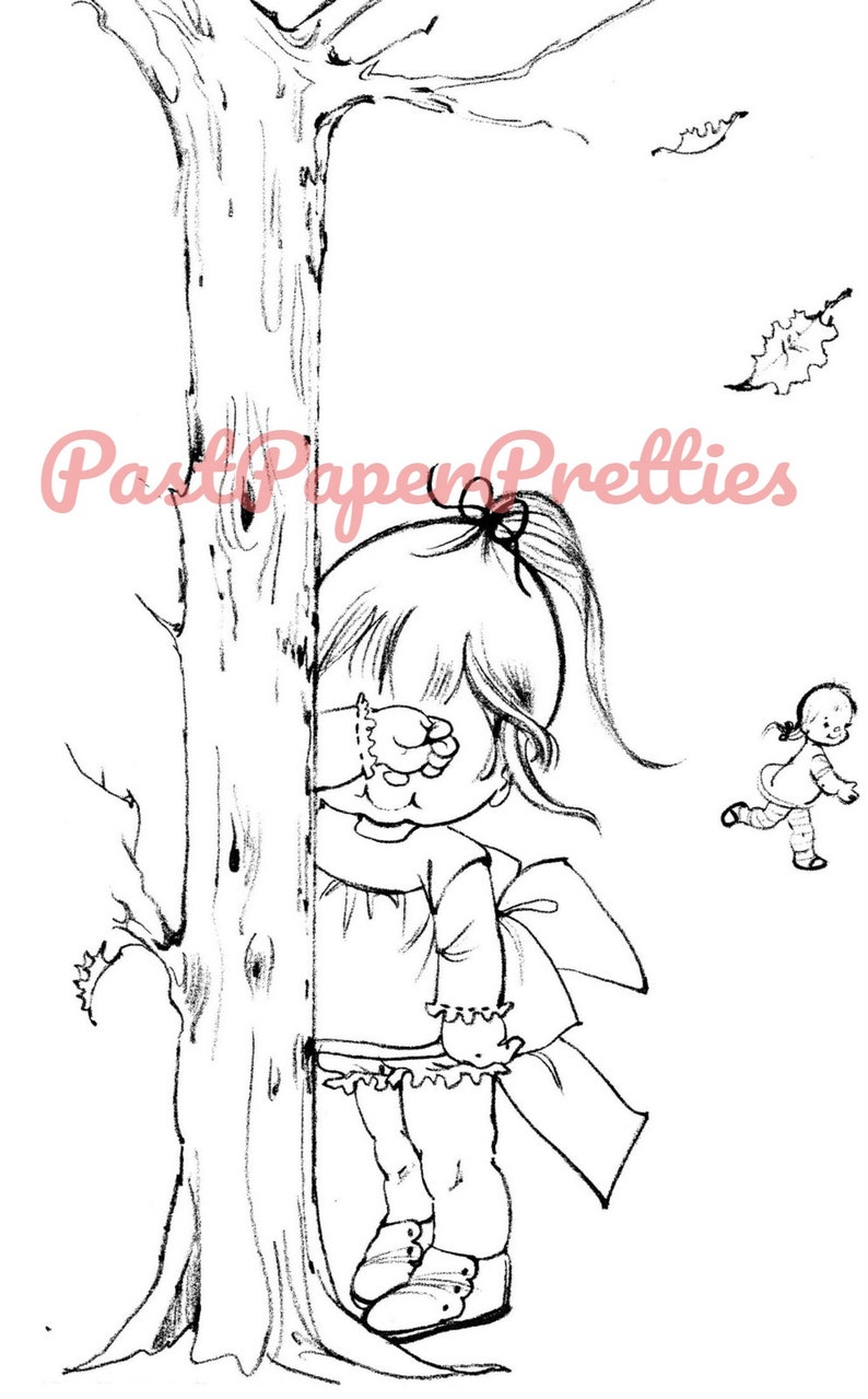 Vintage Printable Tina Coloring Book Pages Adorable Little | Etsy