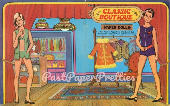 vintage paper dolls 1970s