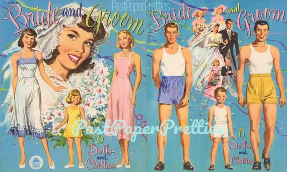 vintage wedding dolls